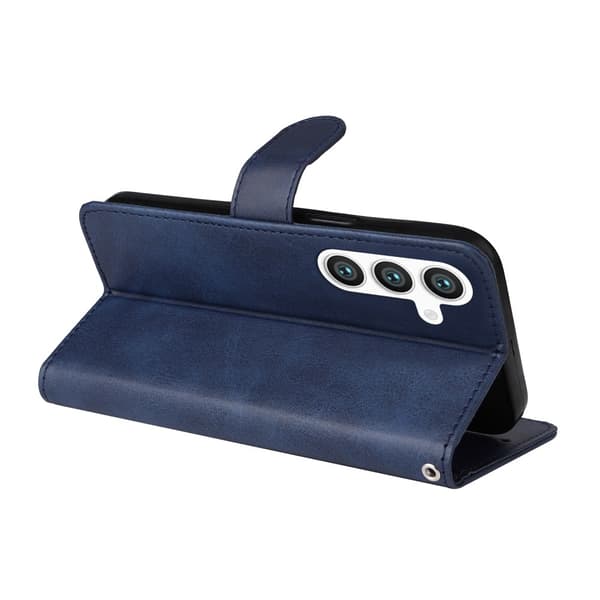 Samsung S25 PU læderpung etui - Flere farver Blue blue