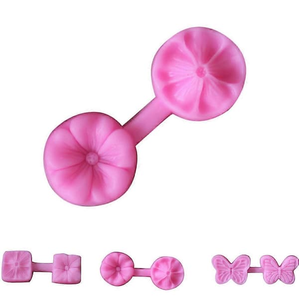 Fondantforme Kagepynt Stencil Sukkerpasta 3D Kirsebærkageform Silikoneforme Bageværktøj No.03