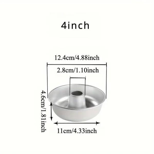 4 stk. 4 tommer hule forme kage brød bageform non-stick rund kageform sæt 4.86(51)