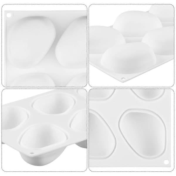 6-hulls brostein silikonform brød bakeutstyr non-stick form bryllup