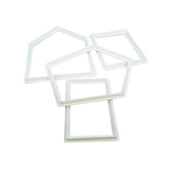 4 stk. Husdyrformede småkageforme Kiksforme Plastikforme Fondantkage DIY Bageværktøj