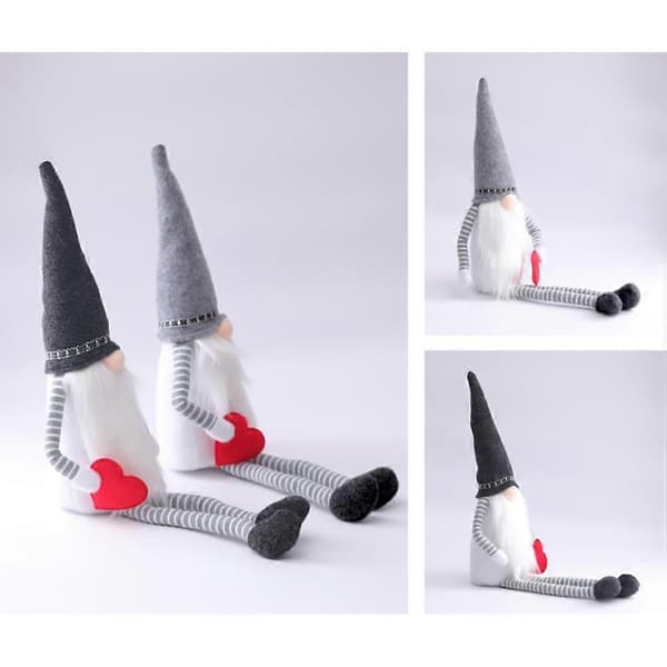Valentins Ansiktslös Tomte Plyschdocka för Heminredning