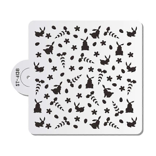 Fondant Schablon Påskkaka Dessert Mall Kakbakning Dekorationsspray Form No.07