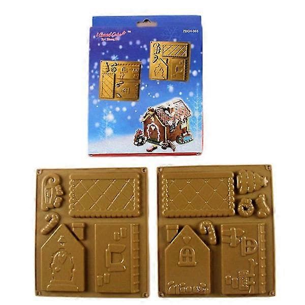 Santa House Bageri Silikone Peberkagehus Form
