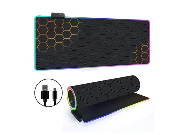 Musematte med 14 RGB-lysmoduser og sklisikker base (stil 5, 300*600*4 mm)