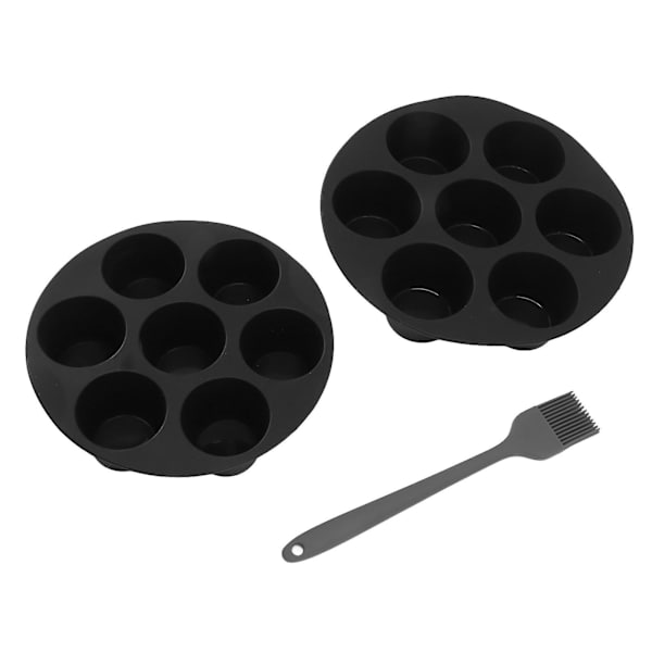 7/8 tommer 7-kopps silikonmuffinsform for airfryer-baking