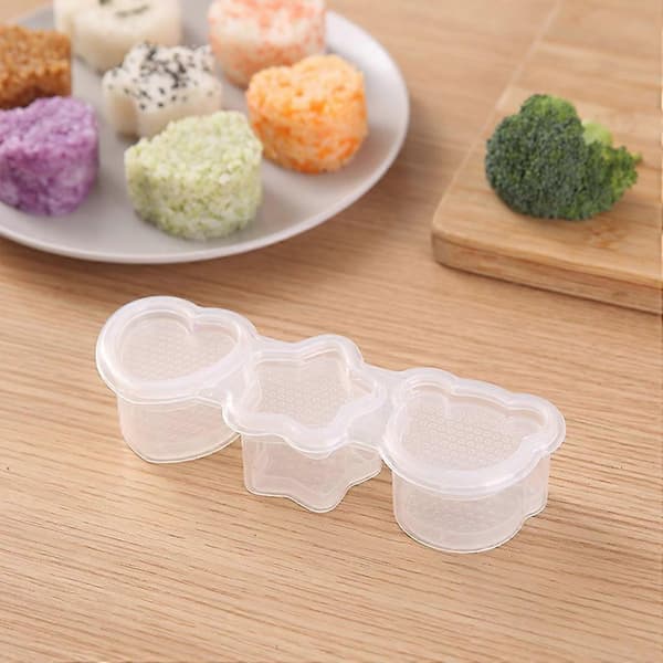 Sushi Risboll Form Söt Stil Transparent Form Geometrisk Form Grönsaksrulle Bakverktyg Bento