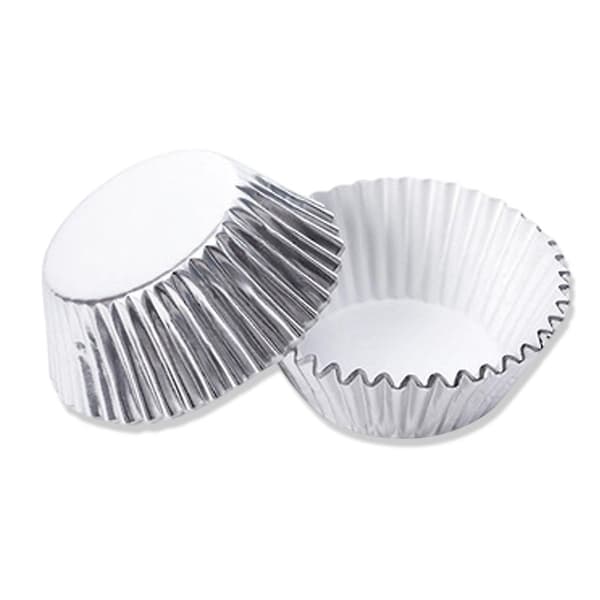 100 stk. Cupcake Papirforme Non-Stick Muffins Bageforme Til Hjemmekøkken Bageudstyr silver