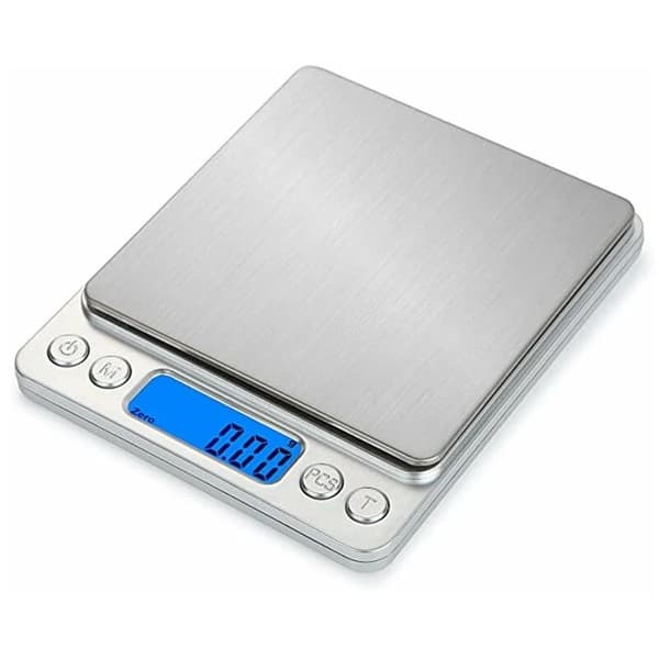 Köksvåg med timer, 3 kg kapacitet.