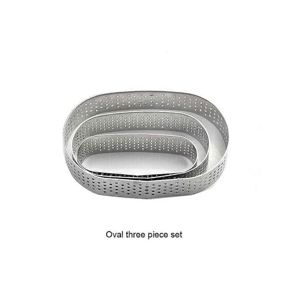 6 Stykker Kageform Åndbar Mousseform Bageværktøj Bageri Køkkengadget Oval 3pcs