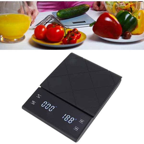 Digitalvåg 3 kg/0,1 g med timer