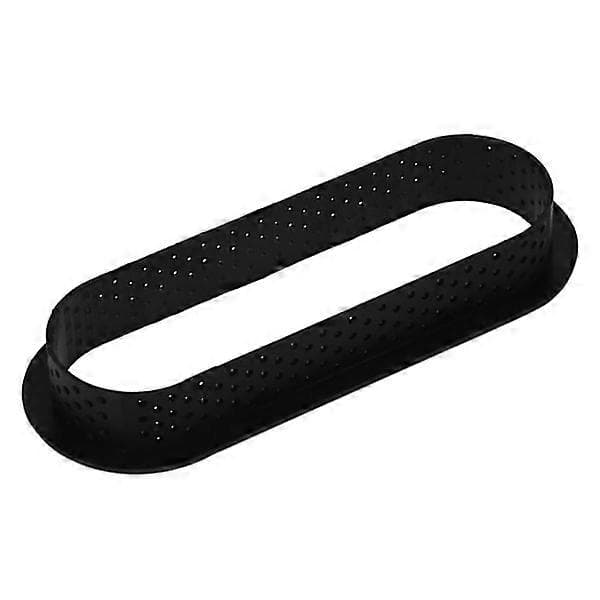 12 st Ovala Pajformar, Värmebeständiga Perforerade Kakformar, Non-Stick Bakmousse Ringar