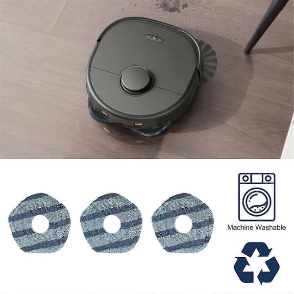 Moppeklude til X10 Pro Omni X8/X8pro X9 Pro robotstøvsuger, bløde moppepuder, udskiftning