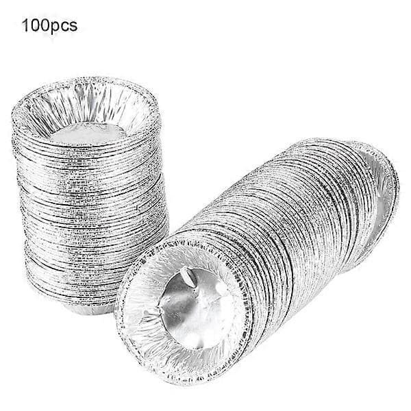 100 stk. non-stick æggetærteforme, cupcake bageforme, køkkenredskaber