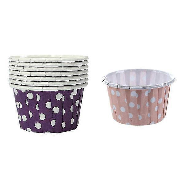 100 lyserøde cupcakeforme Bageforme Forede Muffinsæsker