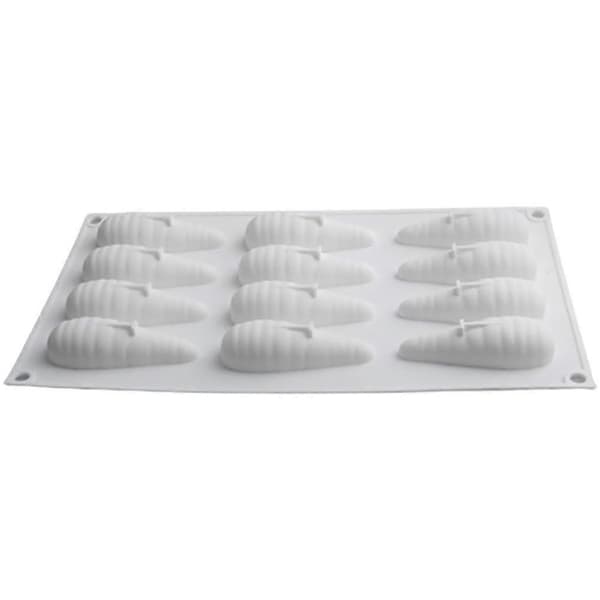 Utsøkt utførelse silikonkakeform for baking 12 hull gulrotfondantkake gulrotformmousse
