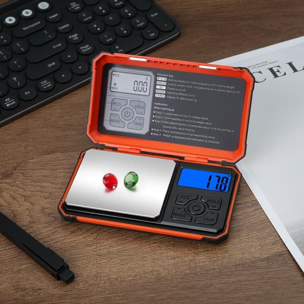 Kompakti digitaalinen keittiövaaka, taskukoko, 500g/0.01g, Aquaforge