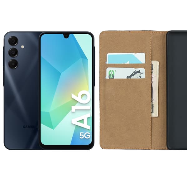 Samsung Galaxy A16 pung etui sort - SORT BLACK SAMSUNG A16 5G / 4G