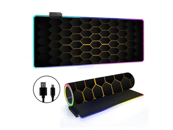 Musematte med 14 RGB-lysmoduser og sklisikker base (stil 17, 300*600*4 mm)