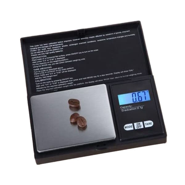 Köksvåg med 500g kapacitet, 0,1 precision, digital display, mätverktyg för mat och te. AQUAFORGE