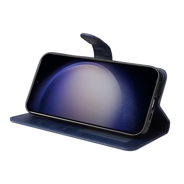 Samsung S25 PU læderpung etui - Flere farver Blue blue