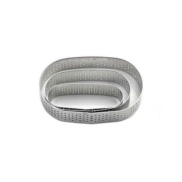 6 Stykker Kageform Åndbar Mousseform Bageværktøj Bageri Køkkengadget Oval 3pcs