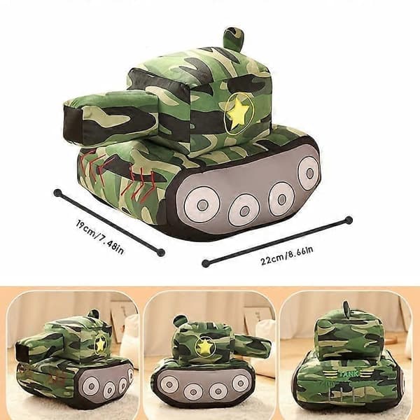 Tank gosedjur form barn docka sovande docka barn kudde pojke sovande kram docka