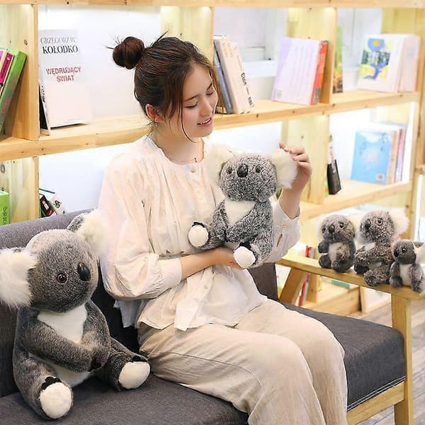 Grå Koala Plysdyr 11,8\" Realistisk Tøjdyr til Børn