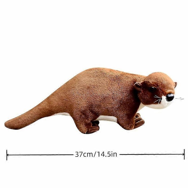 Simulerad utterdocka plyschleksak havsutterdocka kudde zoo ornament trasdocka