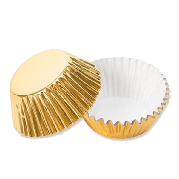 100 stk. Cupcake Papirforme Non-Stick Muffins Bageforme Til Hjemmekøkken Bageudstyr gold