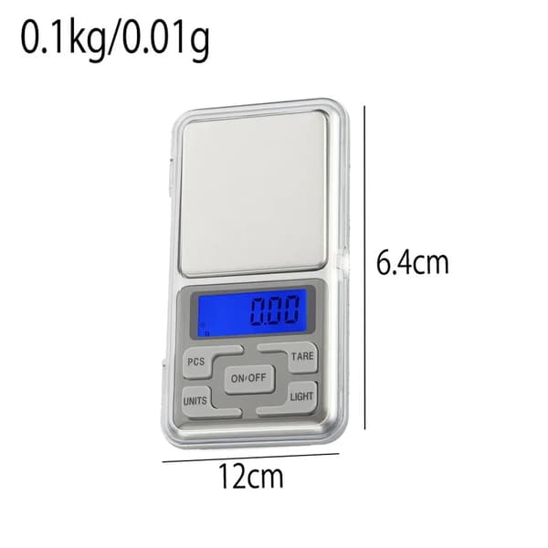 Digital køkkenvægt i rustfrit stål, 10 kg