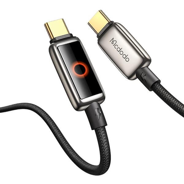 USB-C til USB-C-kabel 1,2 m, 100 W PD hurtiglading, nylonflettet, for bærbar PC og telefon
