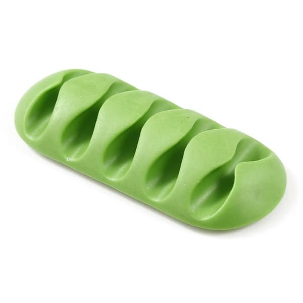 5 stk. pluggledningsholder krok kabelklemme strøm Black
