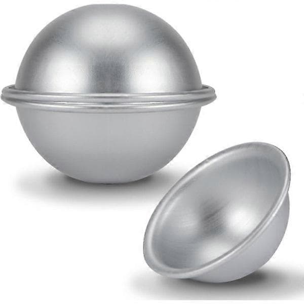 4 st 8 cm Halvsfäriska Kakformar i Aluminium