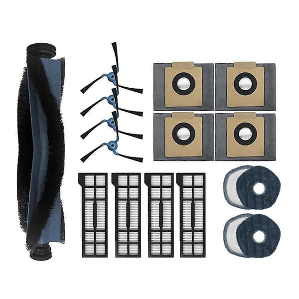 Til X10 Pro Omni Robot Støvsuger Hoved Sidebørste Moppeklud Hepa Filter Støvpose Tilbehørsdele