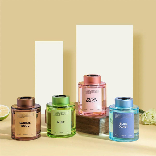 5X 120ml Eldfri Rattan Aromaterapi Eterisk Olja Reed Diffuser Set Blue Coast