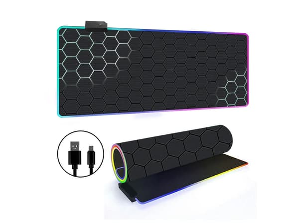 Musematte med 14 RGB-lysmoduser og sklisikker base (stil 6, 300*700*4 mm)