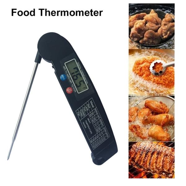 Vikbar digital kötttermometer, grilltermometer köksredskap