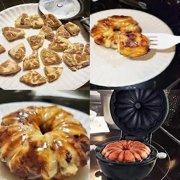 4\" Non-Stick Mini Våffeljärn för Keto Chaffles & Raggmunk