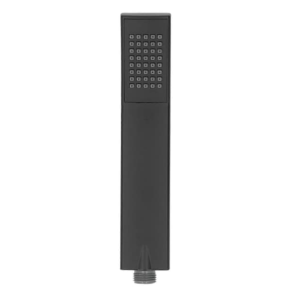 Platt handhållen duschmunstycke Högtryck Matt Svart G1/2 Duschspruta för Badrum