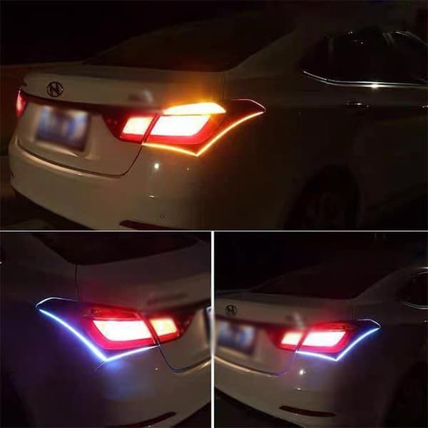 2X 60 cm bil LED-stripe DRL blinklysindikator kjørelys