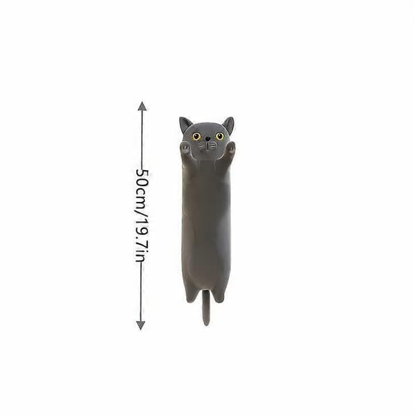 Tecknad Katt Ö Leksak Söt Kompisdocka Katt Lång Sovkudde Ben Docka Flicka-grå