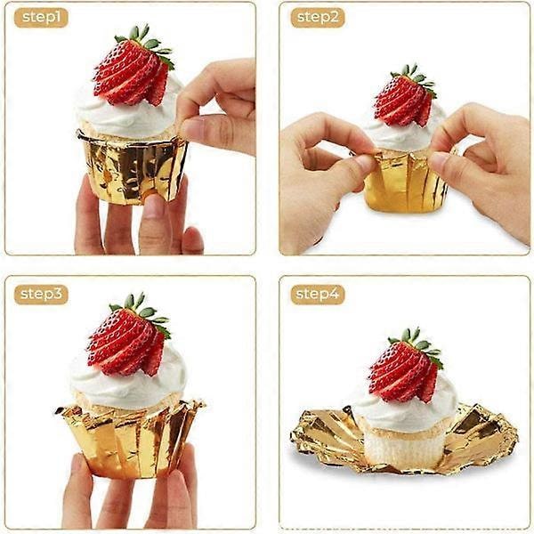 50 stk. Cupcake-æsker, Muffinforme, Bageforme, Folieforme til hjemmet