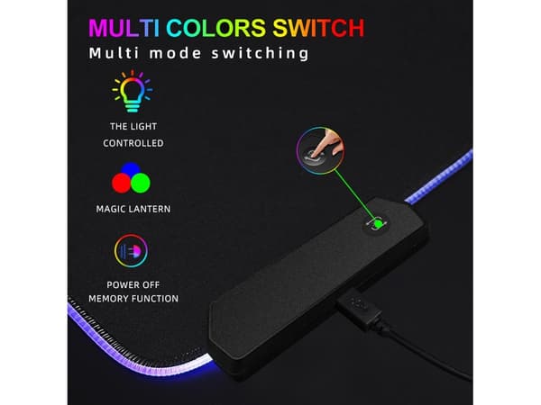 Musematte med 13 RGB-lysmoduser, sklisikker base (350*600*3 mm)