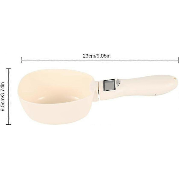 Set med 4 digitala mätskedar för djurfoder 250 ml med LED-display