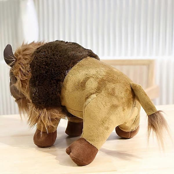 Simulerad bison docka söt kalv plyschleksak barndocka