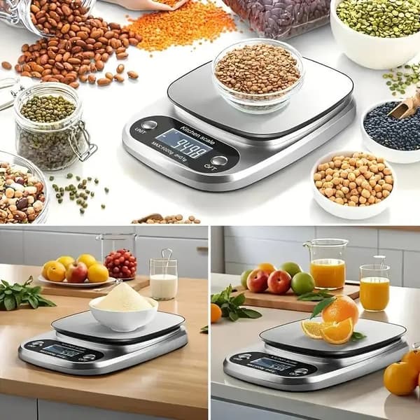 Mini køkkenvægt, 500g, LCD-display