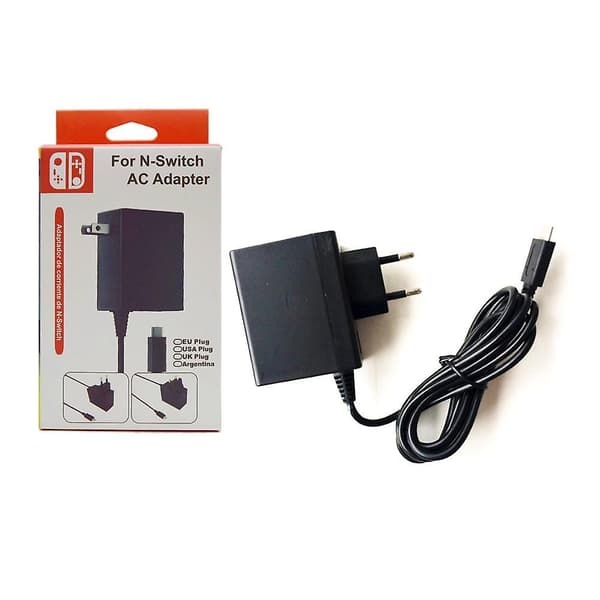 Oplader til Nintendo Switch, Switch Lite og Switch Oled, understøtter Nintendo Switch TV Dock-tilstand AC-strømforsyning, Type C opladerkabel til Sw