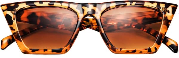 Fasjonable oversized firkantede cat eye solbriller for kvinner og menn B2473