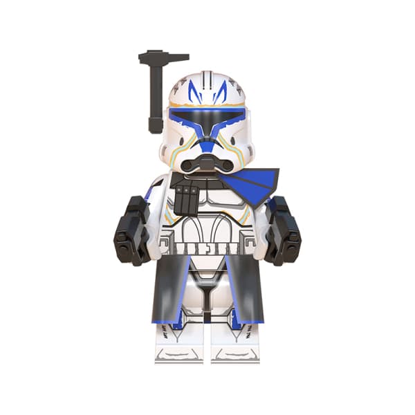 Star Wars Byggeklodser Minifigur Klon Mini Legetøjsfigur sort